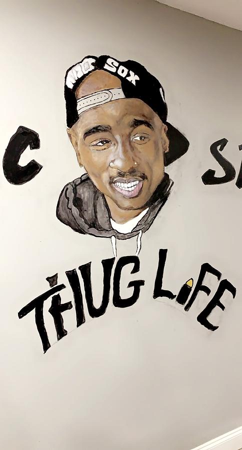 2pac Shakur Drawing By Wesley Evans Pixels 5115