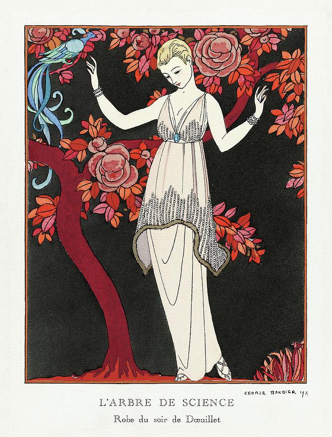 1914 Fashion Illustration In High Resolution By George Barbier Mixed Media