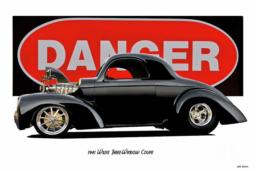 1941 Willys Three-Window Coupe #3 Photograph by Dave Koontz