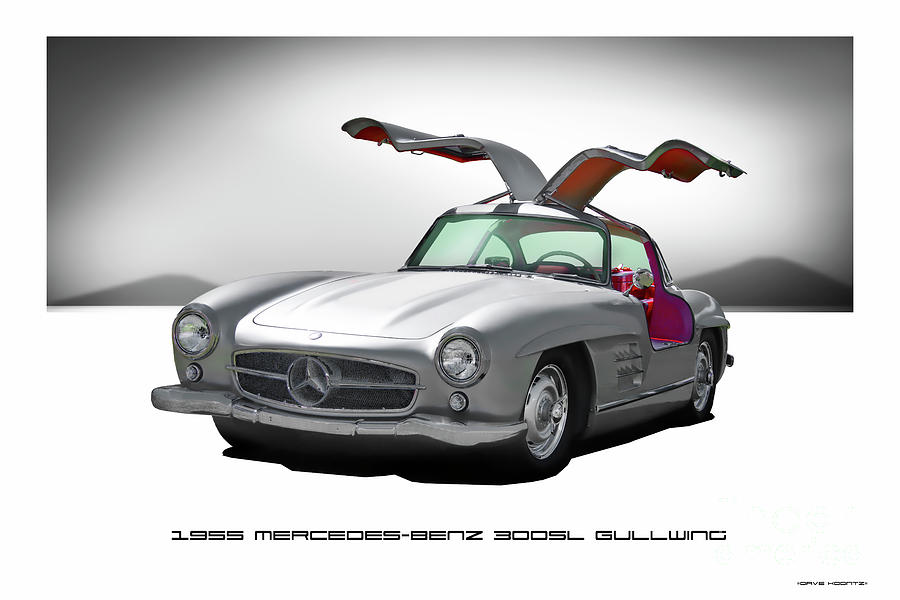 1955 Mercedes-Benz 300 SL Gullwing Photograph by Dave Koontz - Fine Art ...