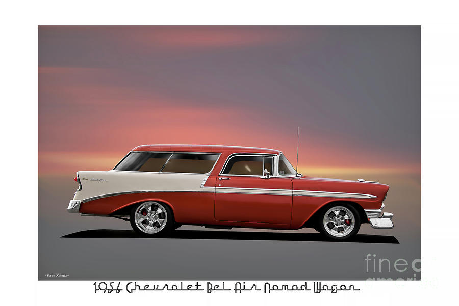 1956 Chevrolet Bel Air Nomad Wagon #3 Photograph by Dave Koontz