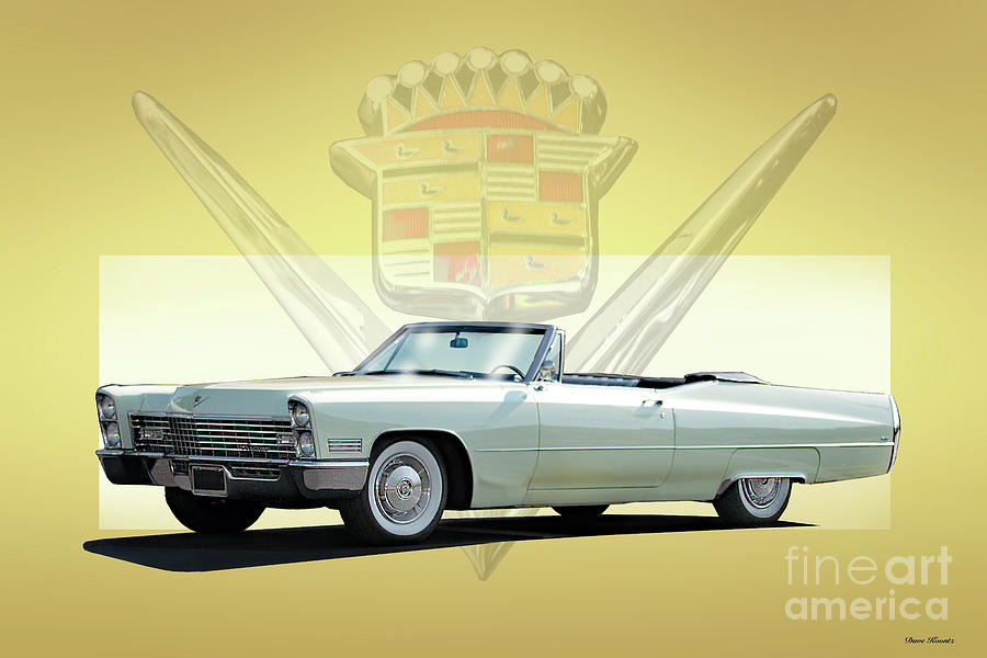 1967 Cadillac DeVille Convertible #3 Photograph by Dave Koontz