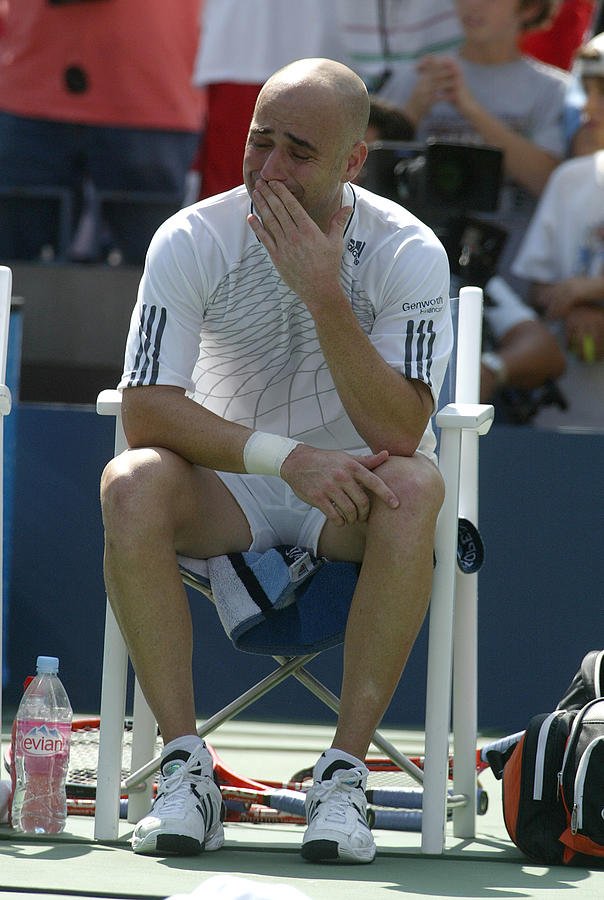 2006 U.S. Open - Mens Singles - Third Round - Andre Agassi vs Benjamin Becker #3 Photograph by Cynthia Lum