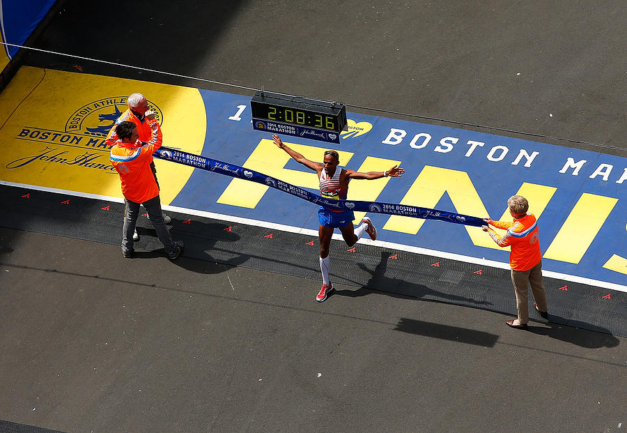 2014 B.A.A. Boston Marathon #3 Photograph by Jared Wickerham