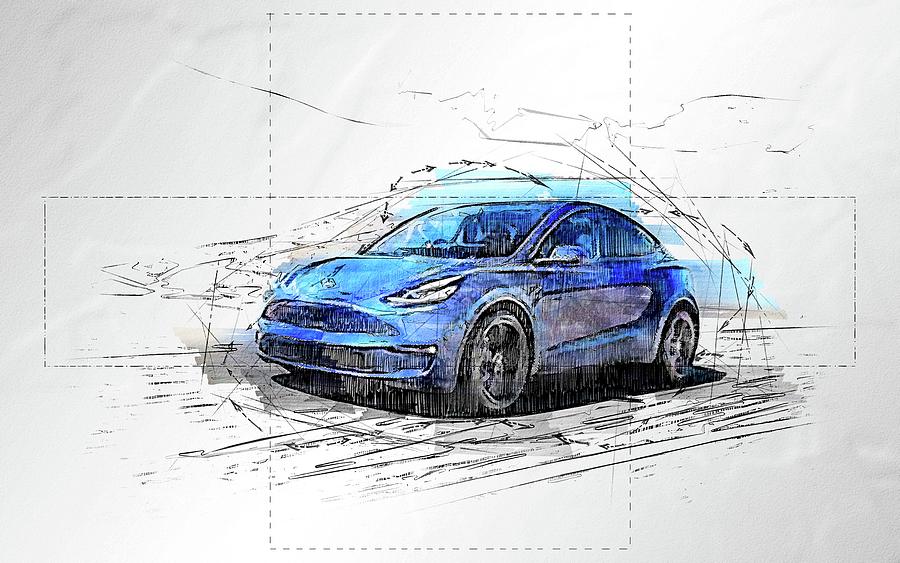 Tesla Model Y Dimensions Drawings Off