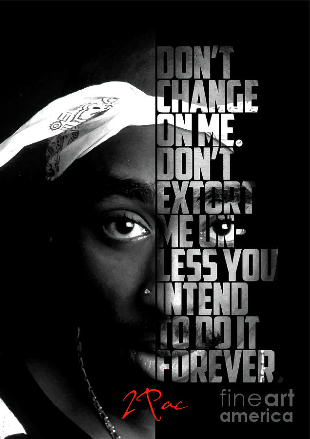 2Pac Digital Art by Enea Kelo - Pixels