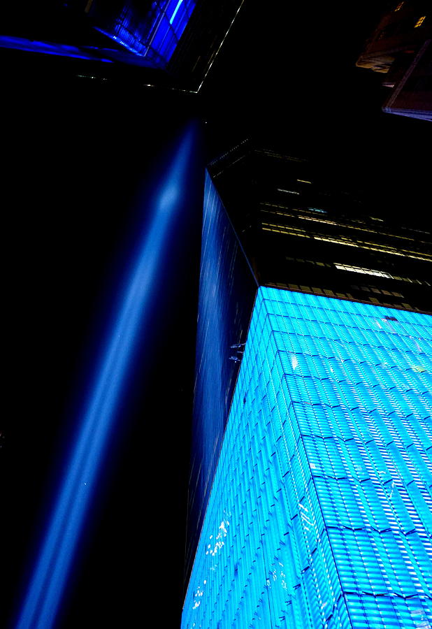 9-11 Tribute in Lights #3 Photograph by Caryn La Greca