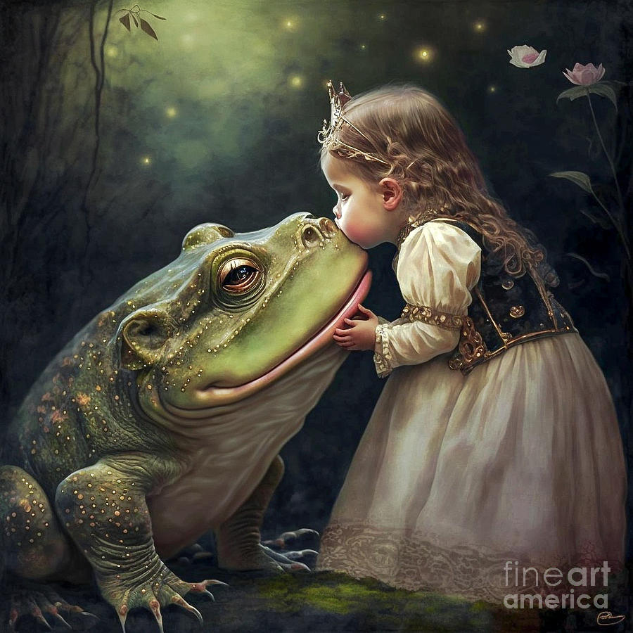 A kiss from the princess to the frog prince Digital Art by Odon Czintos ...