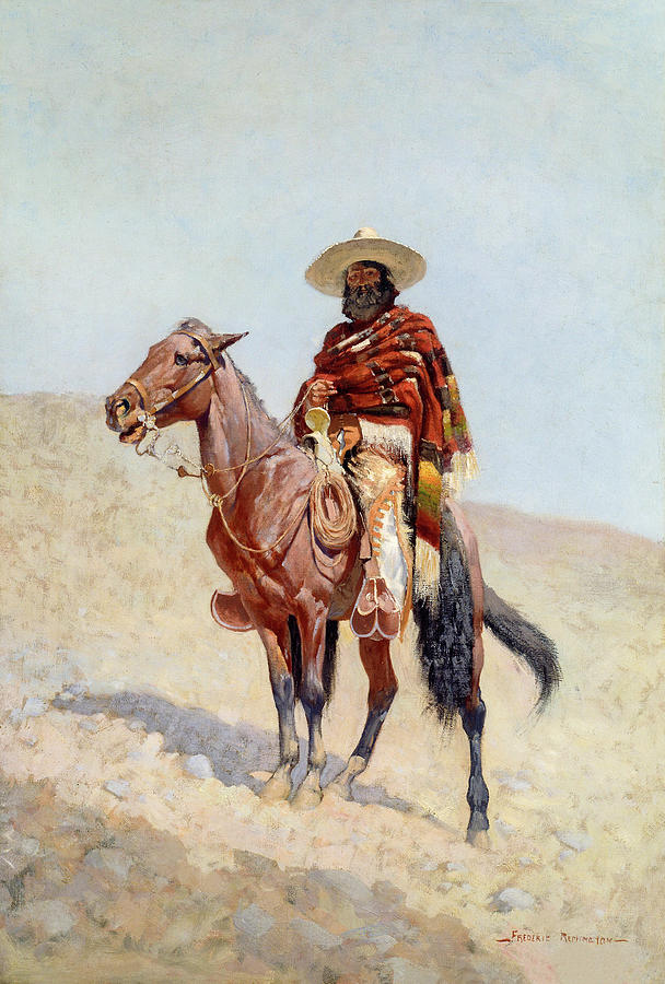 Frederic Remington Painting - A Mexican Vaquero #4 by Frederic Remington