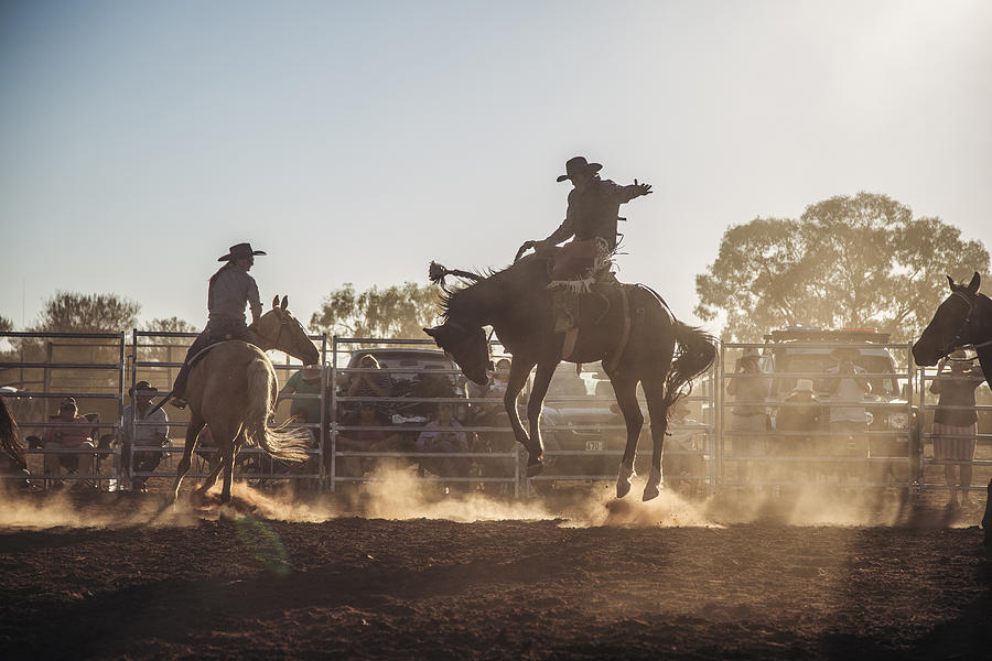 A rodeo in central Queensland, Australia. #3 Photograph by David Trood