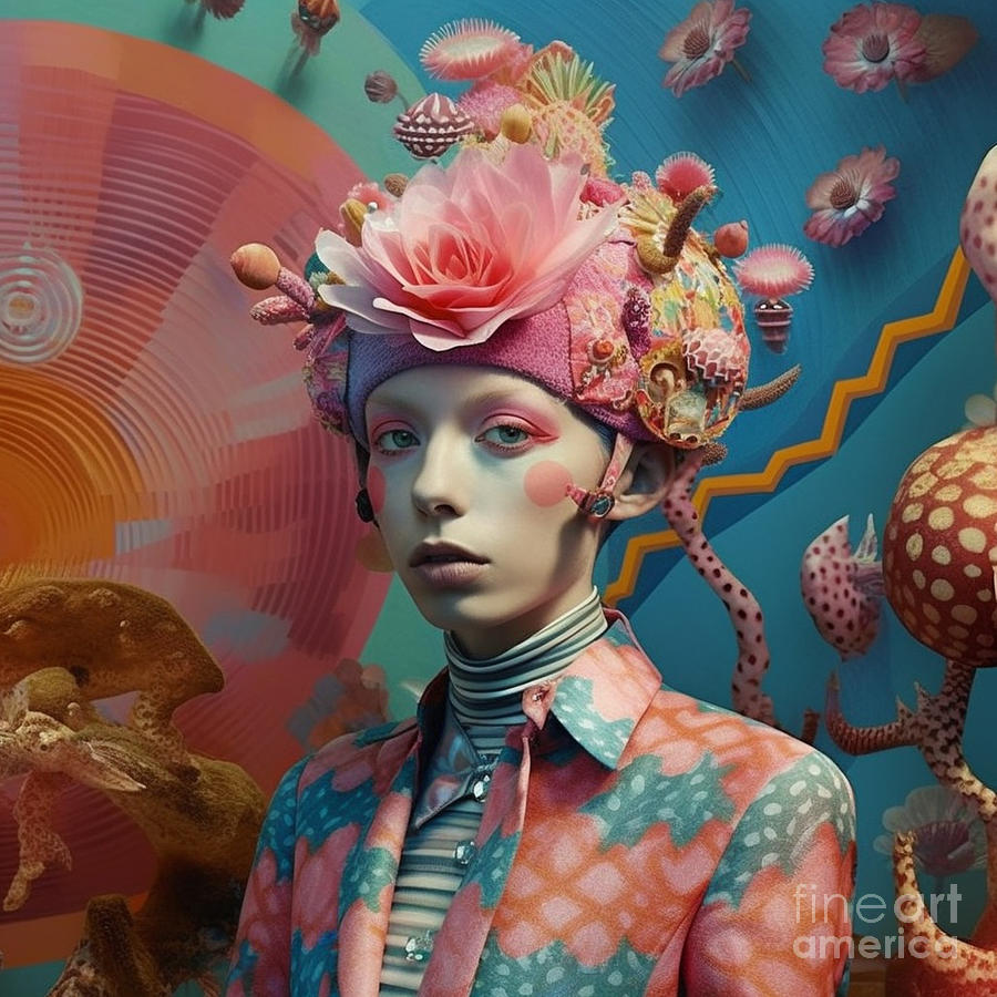 a whimsical humanoids superb psychedelic dream by Asar Studios Painting ...