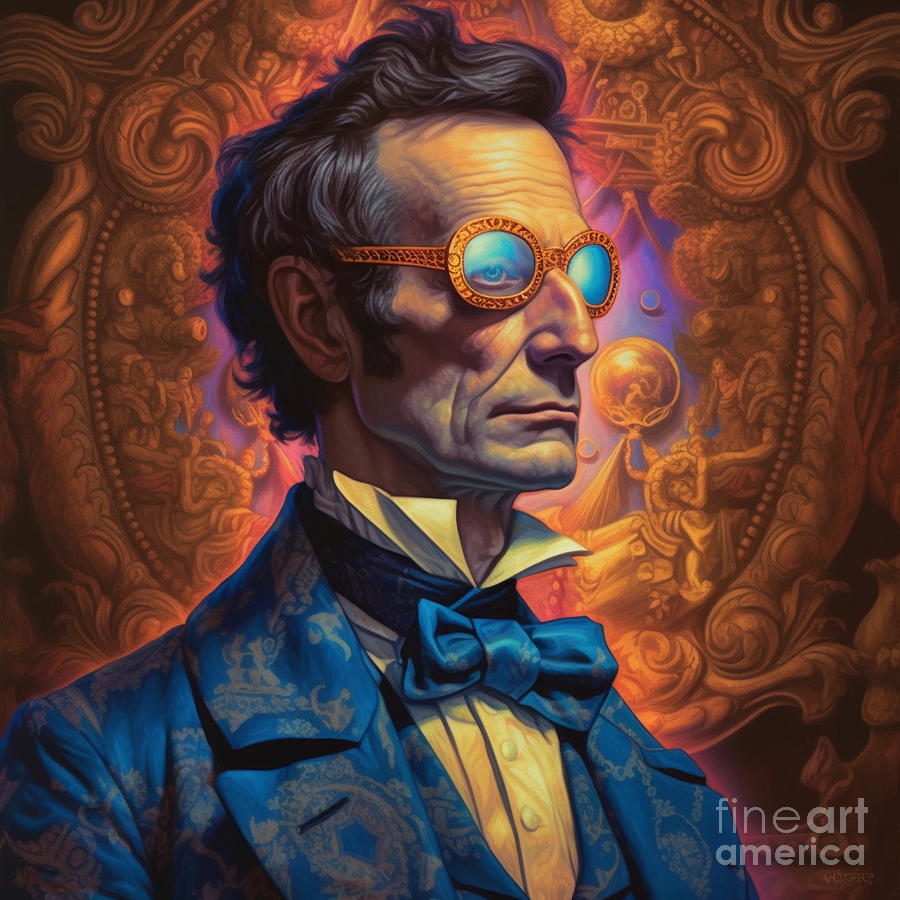 Abraham  Lincoln    Rembrandt  Peale  As  The  Model  By Asar Studios Painting