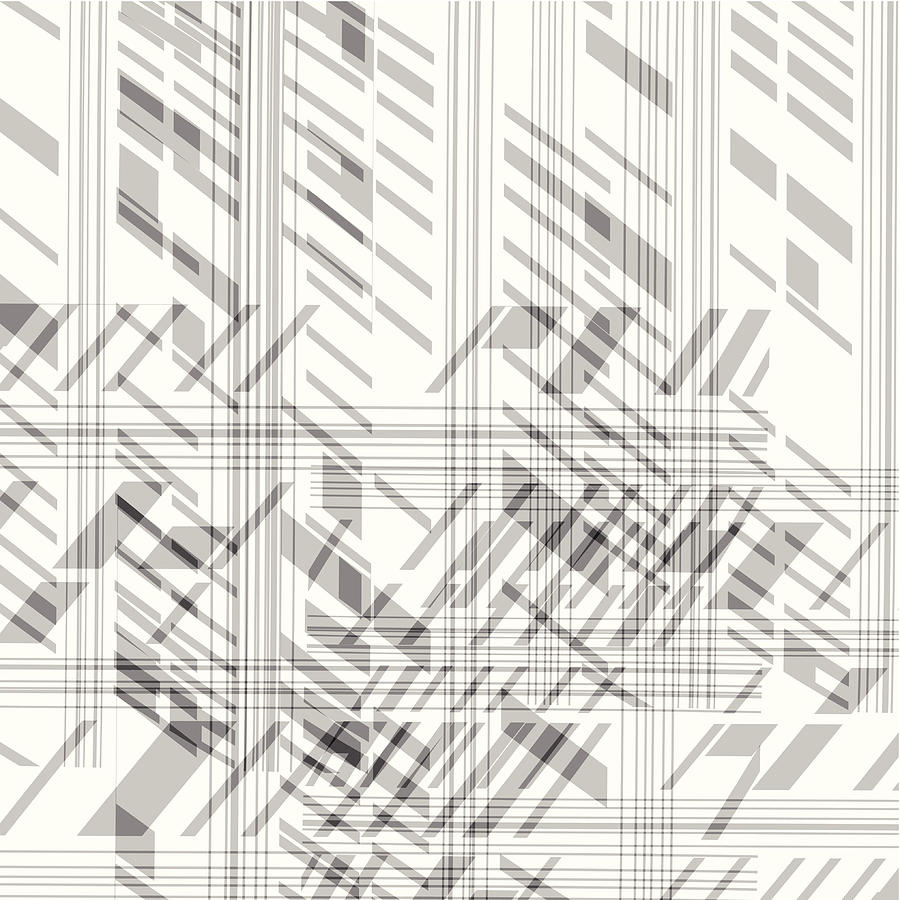 Abstract Black And White Stripe Pattern Background #3 Drawing by Shuoshu