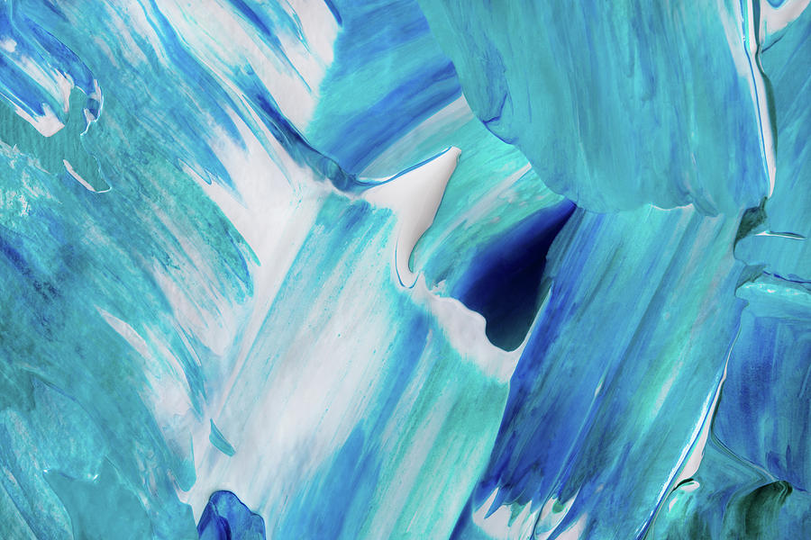 Abstract Painting Blue Background A Fragment Of An Art Painting Painting By Anna Pismenskova