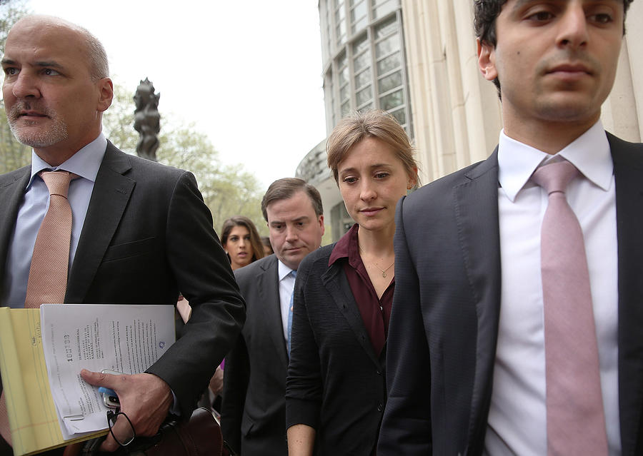 Actress Allison Mack Attends Court Over Sex Trafficking Charges #3 Photograph by Jemal Countess