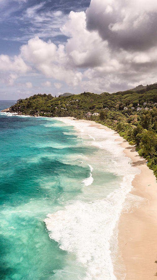 Aerial view of Anse Intendance - Mahe - Seychelles #3 Photograph by PJPhoto69