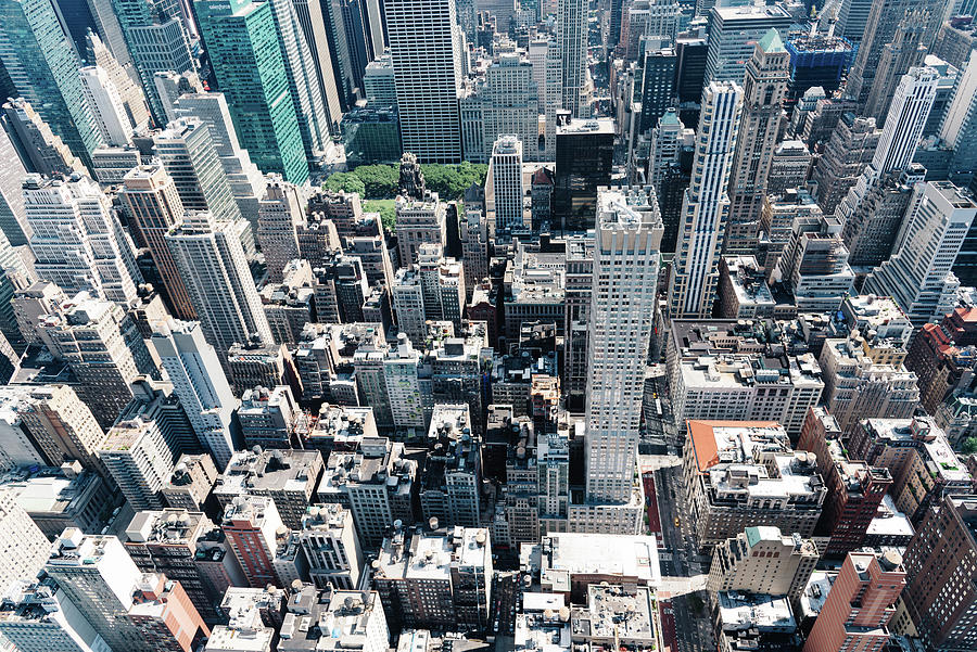 Aerial view of New York from Empire State Building Photograph by JJF ...