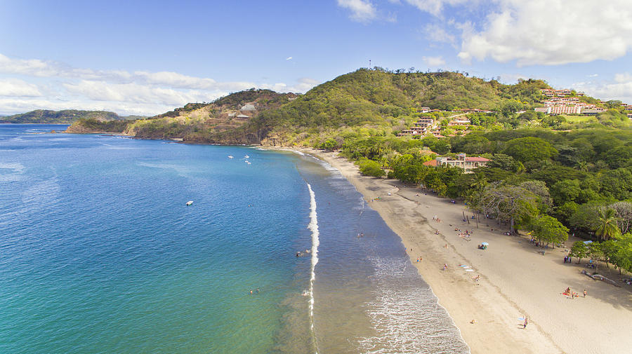 Aerial view of Playa Hermosa, Guanacaste, Costa Rica #3 Photograph by Kryssia Campos