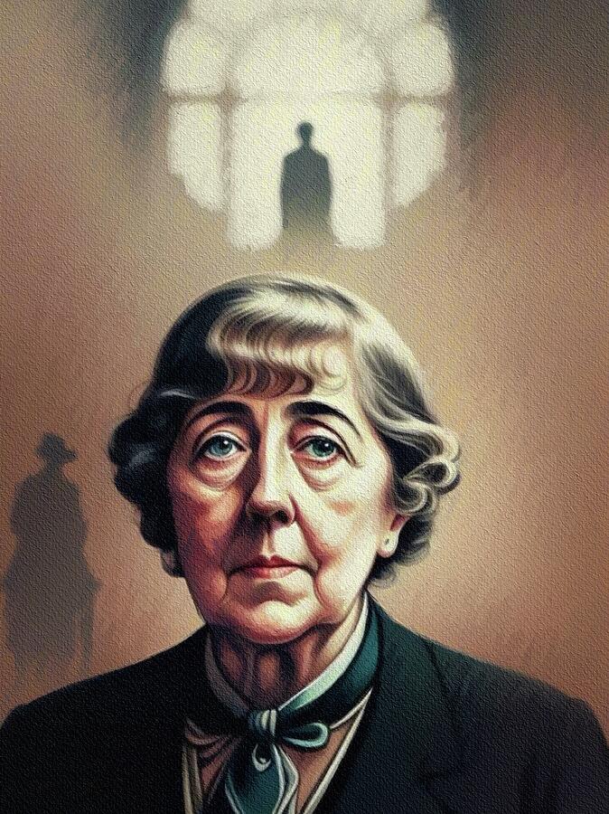 Agatha Christie, Author #3 Painting by Sarah Kirk - Fine Art America