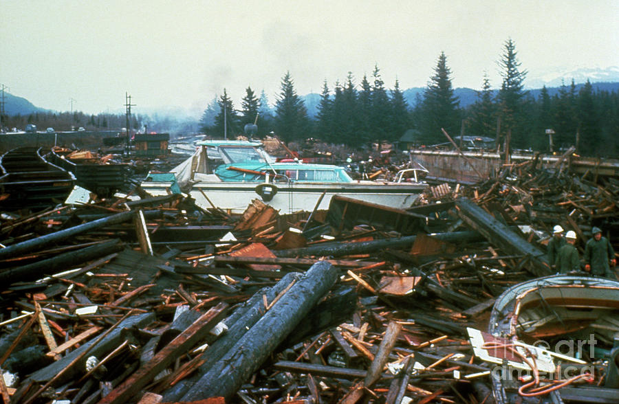 Alaska Earthquake, 1964 Photograph by Granger