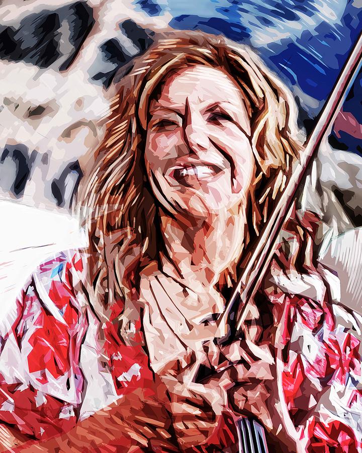 Alison Krauss Mixed Media by Lew Rebekah | Fine Art America