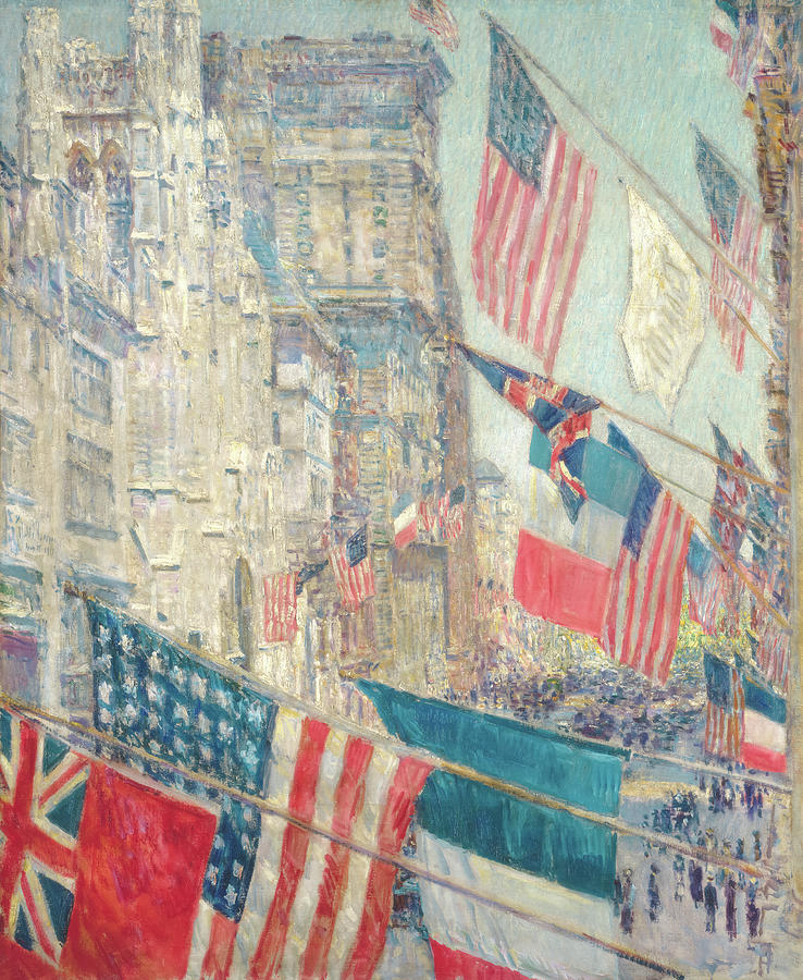 Allies Day By Childe Hassam Painting