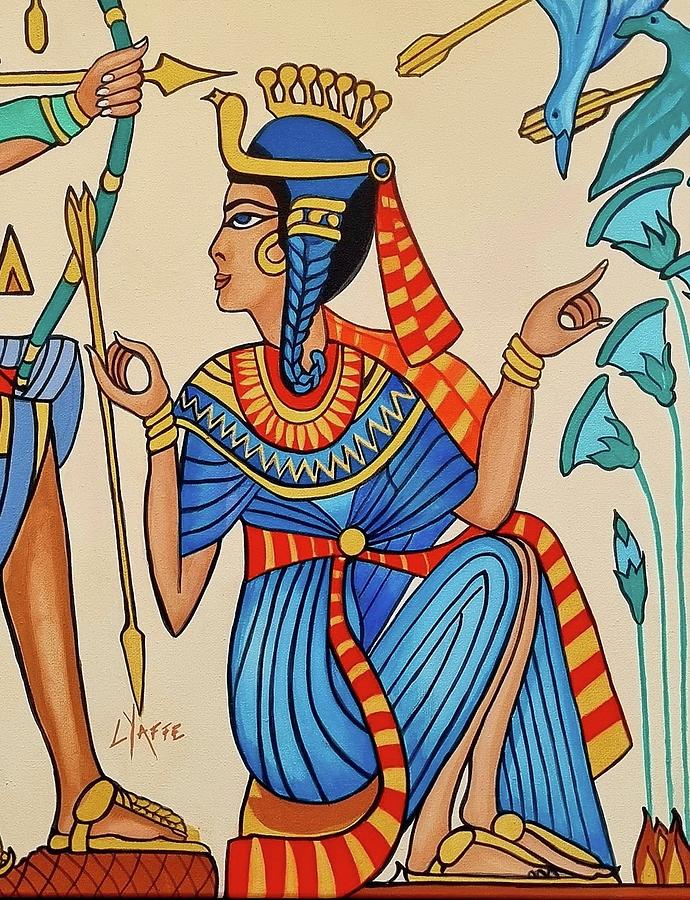 Ancient Egyptian Mural #3 Painting by Loraine Yaffe