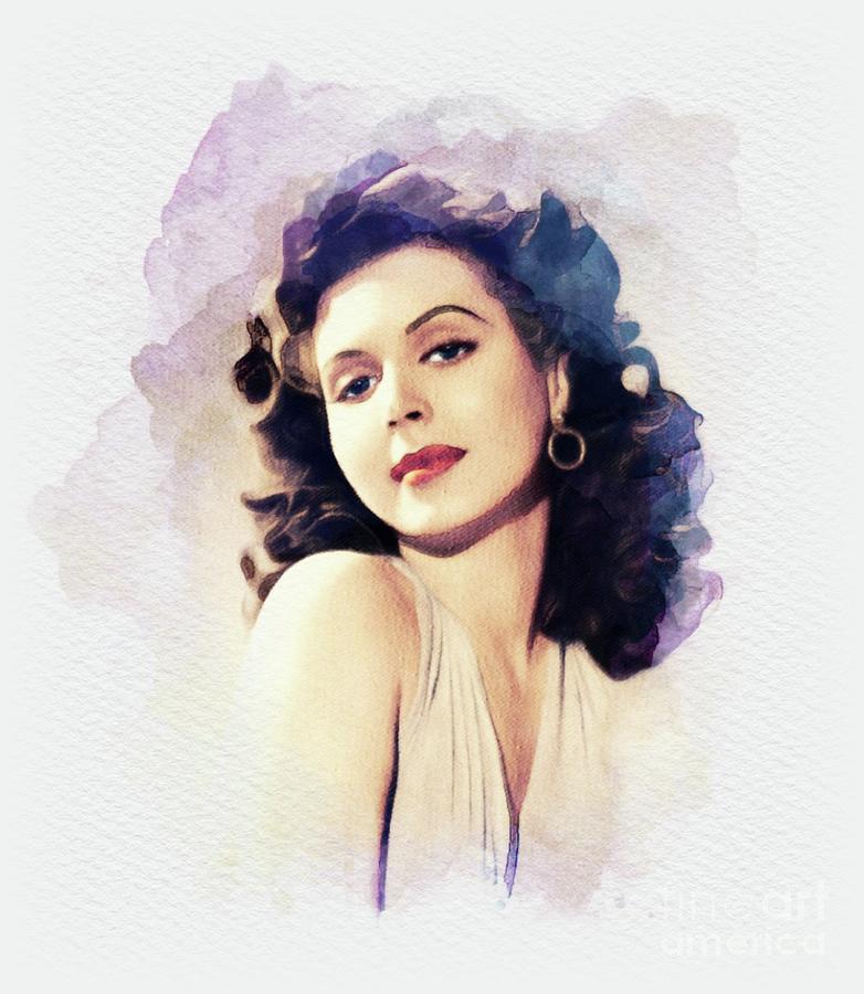 Ann Miller, Movie Legend Painting by John Springfield | Fine Art America