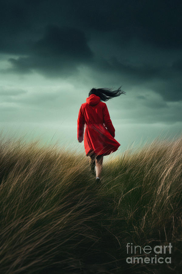 Anonymous Woman In Red Coat #3 Photograph by Lee Avison