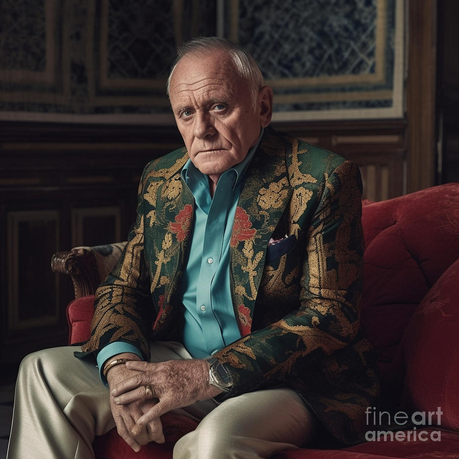 Fantasy Painting - Anthony  Hopkins  as  collaboration  between  by Asar Studios #3 by Celestial Images