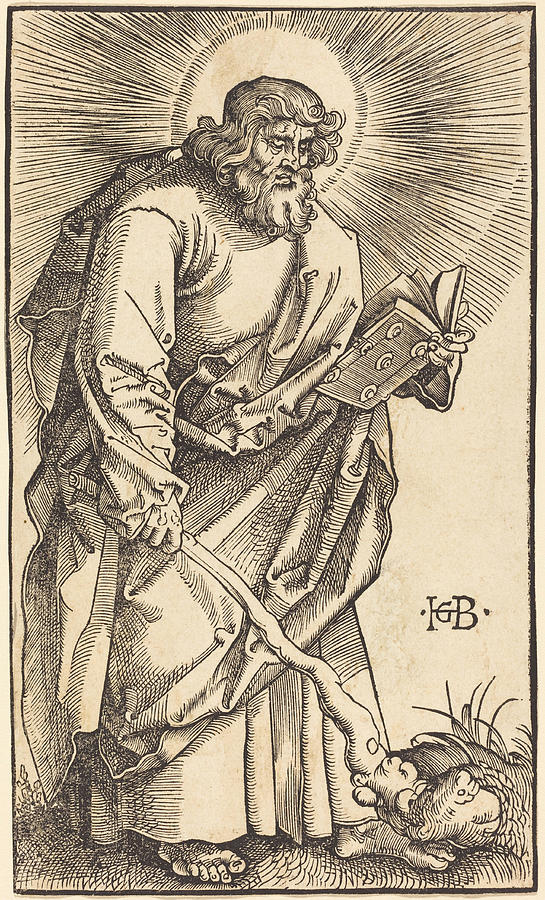 Apostle Judas Thaddeus Drawing by Hans Baldung Grien - Pixels