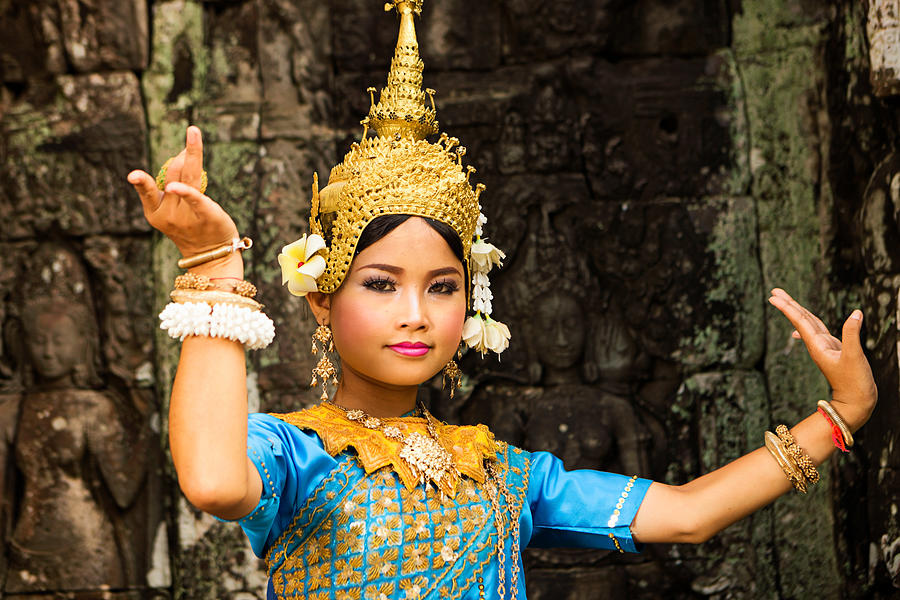 Apsara Dancer at Angkor Wat #3 Photograph by Hadynyah