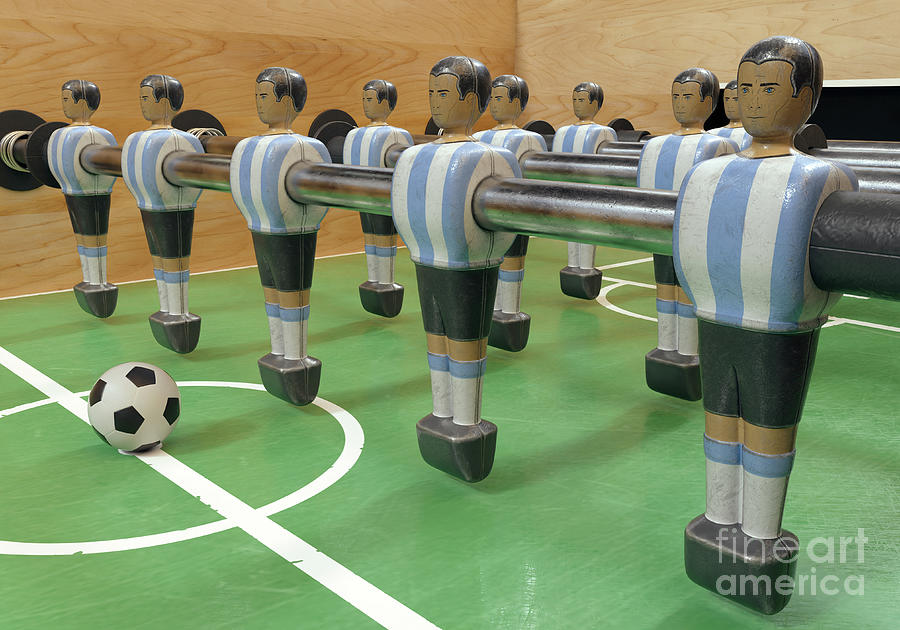 Argentina Foosball Team Digital Art