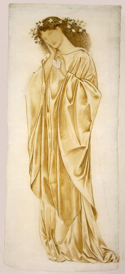 Ariadne #4 Drawing by Edward Burne-Jones