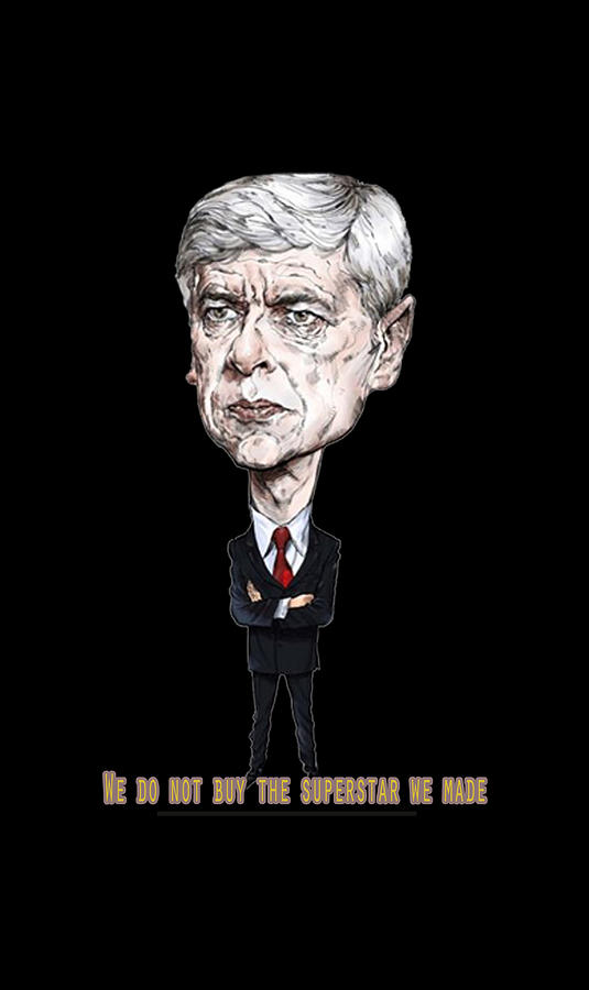 Arsene Wenger Arsenal Club Soccer Football #3 Digital Art by Roiko