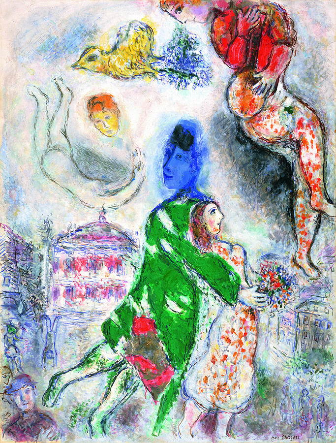 Art By Marc Chagall Russian French artist 1887 Painting by Makhloufi ...