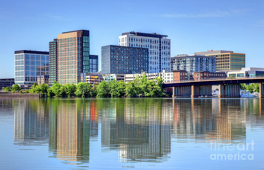 Assembly Square neighborhood skyline in Somerville Photograph by Denis ...