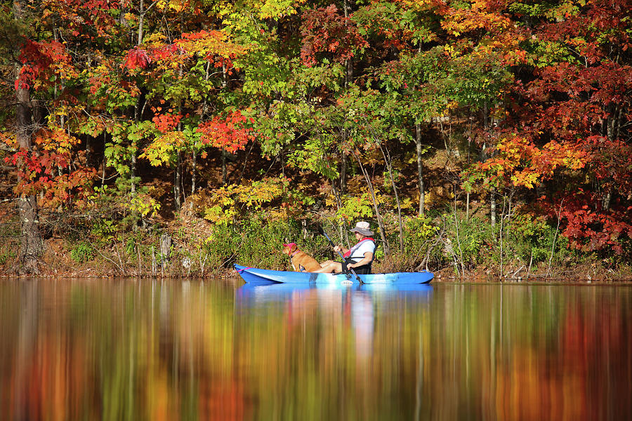 Autumn Kayaking #3 Photograph by Brook Burling