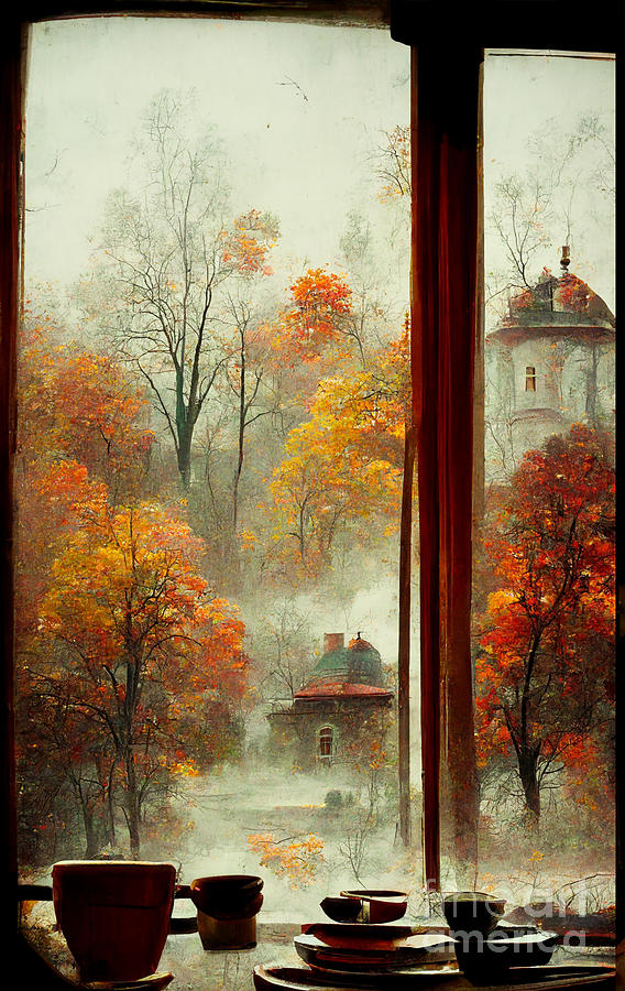 Still Life Digital Art - Autumn views #3 by Sabantha