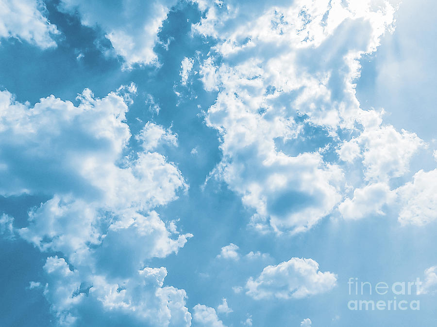Background Of Blue Sky #3 Photograph by Benny Marty