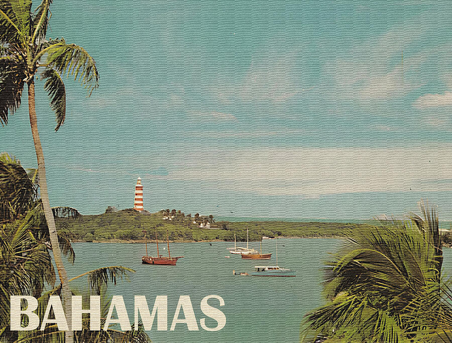 Boat Digital Art - Bahamas #3 by Long Shot