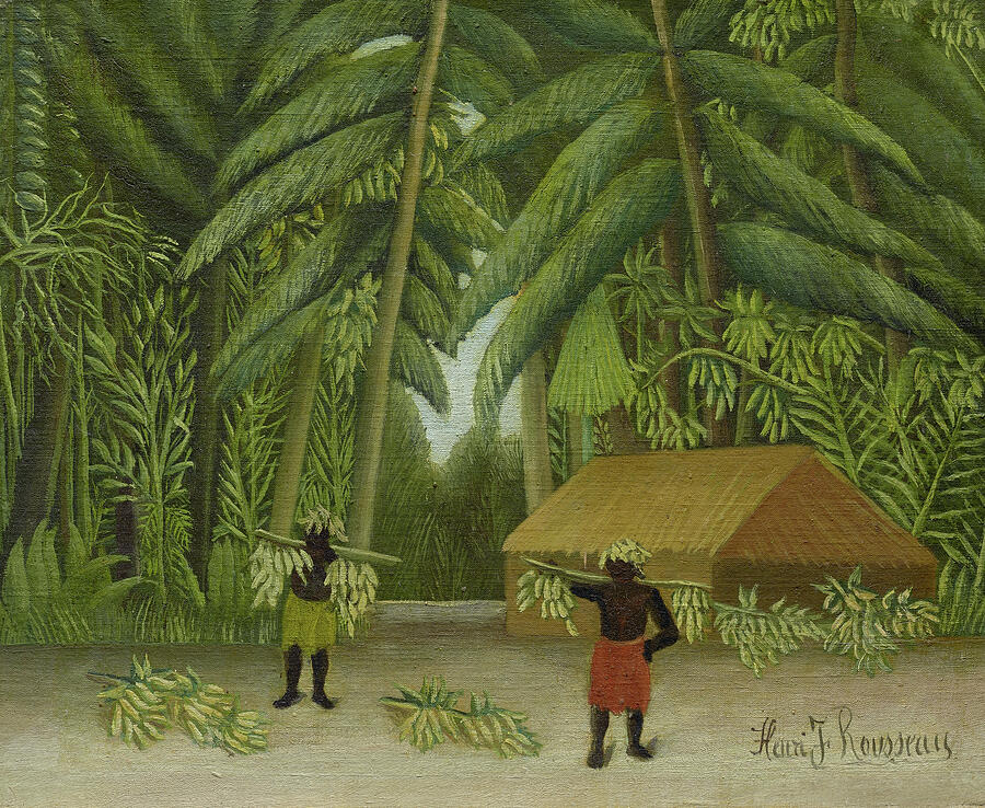 Banana Harvest, from 1907-1910 Painting by Henri Rousseau