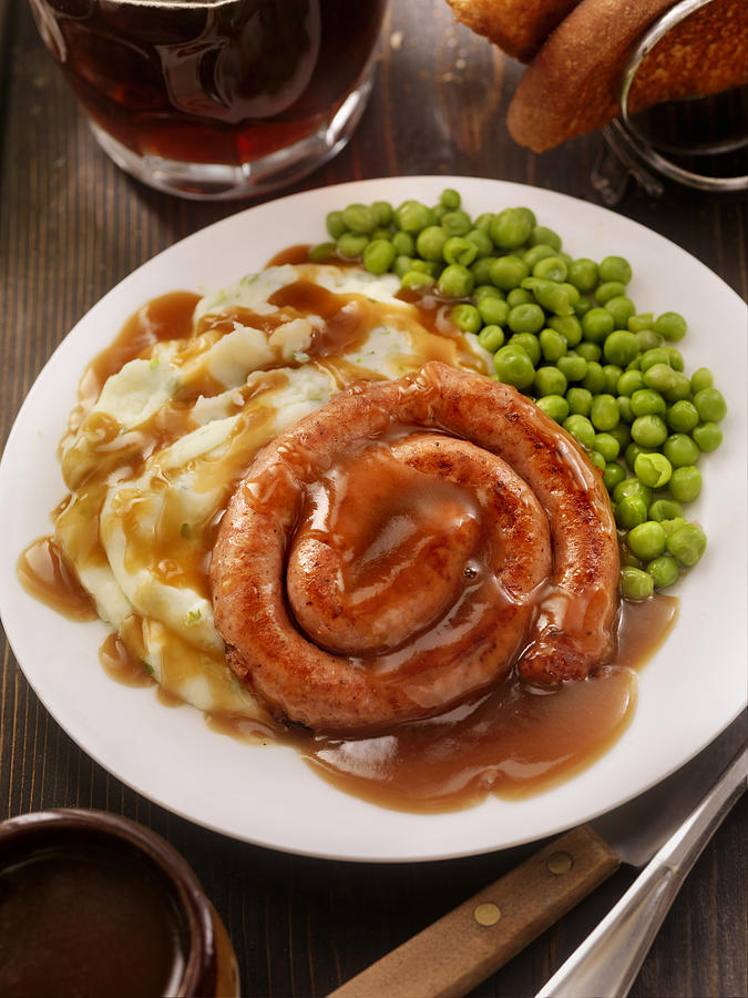 Bangers and Mash with Cumberland Susauge #3 Photograph by LauriPatterson