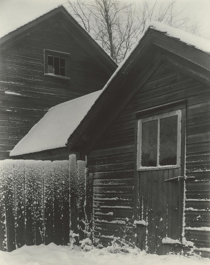 Barn  Snow #3 Photograph by Alfred Stieglitz