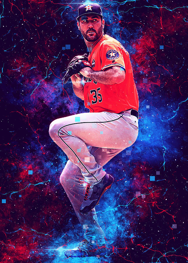 Baseball Justinverlander Justin Verlander Justin Verlander Houston Astros  Houstonastros Justinbrooks Art Print by Wrenn Huber - Fine Art America