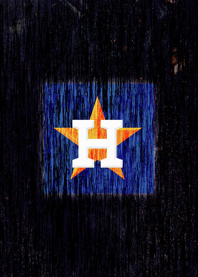 Lighting Baseball Houston Astros Drawing by Leith Huber - Pixels