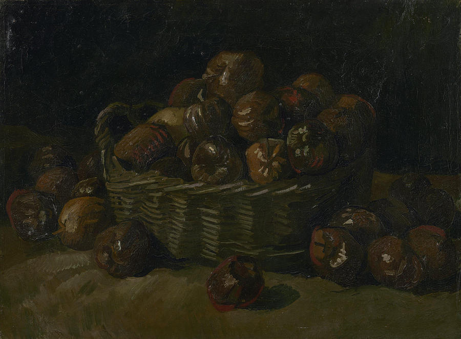 Vincent Van Gogh Painting - Basket of Apples  #3 by Vincent van Gogh