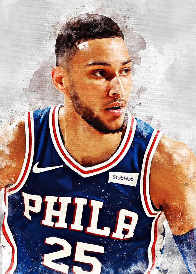 Basketball Player Philadelphia 76Ers Player Ben Simmons Bensimmons Ben ...