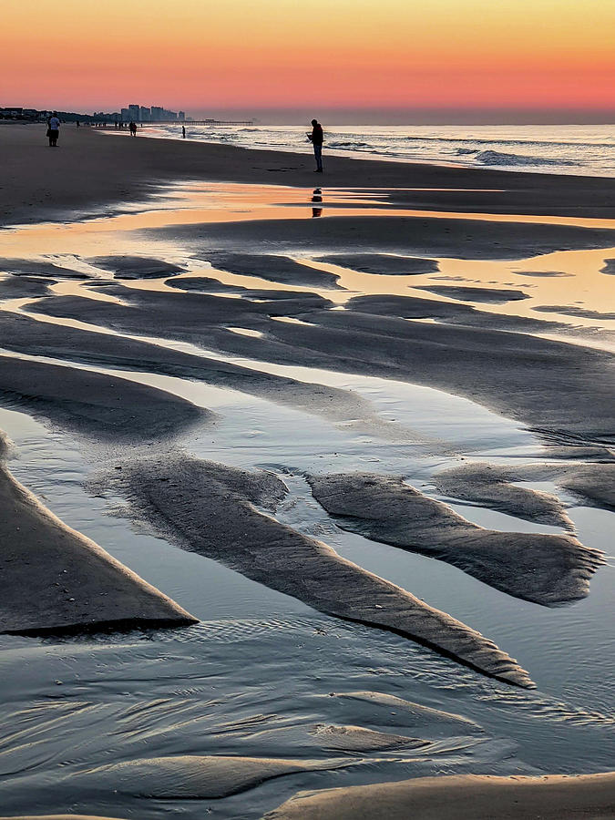 Beautiful Sunrise At Myrtle Beach In South Carolina Atlantic Oce #3 Photograph by Alex Grichenko