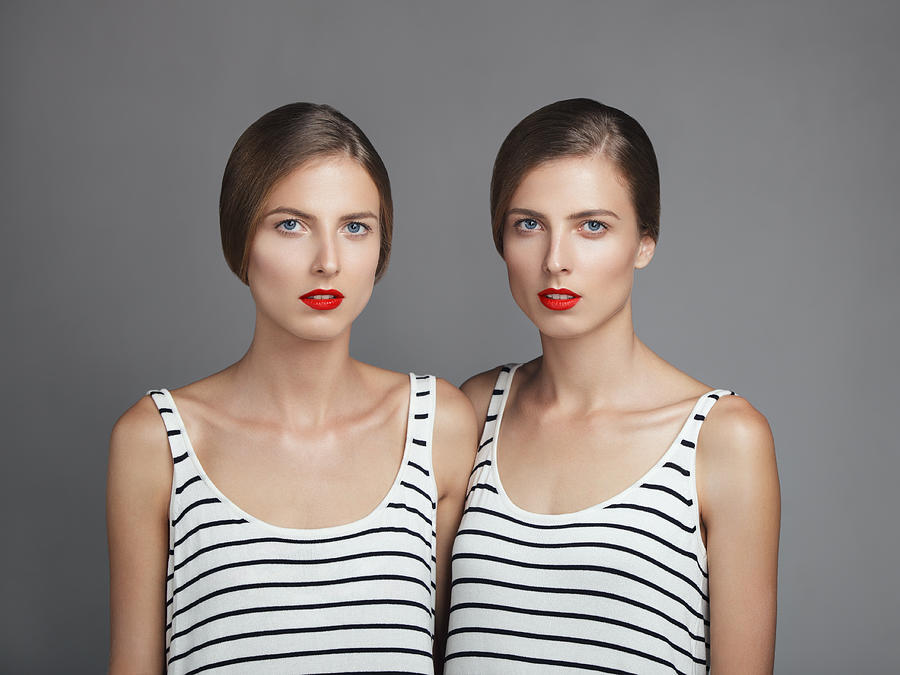 Beautiful twins #3 Photograph by Vasilina Popova